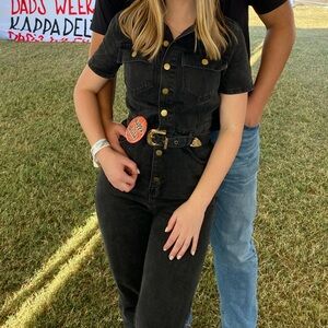 Boutique denim jump suit